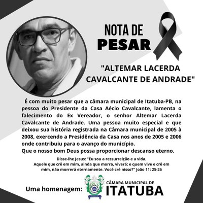 Nota de pesar Altermar